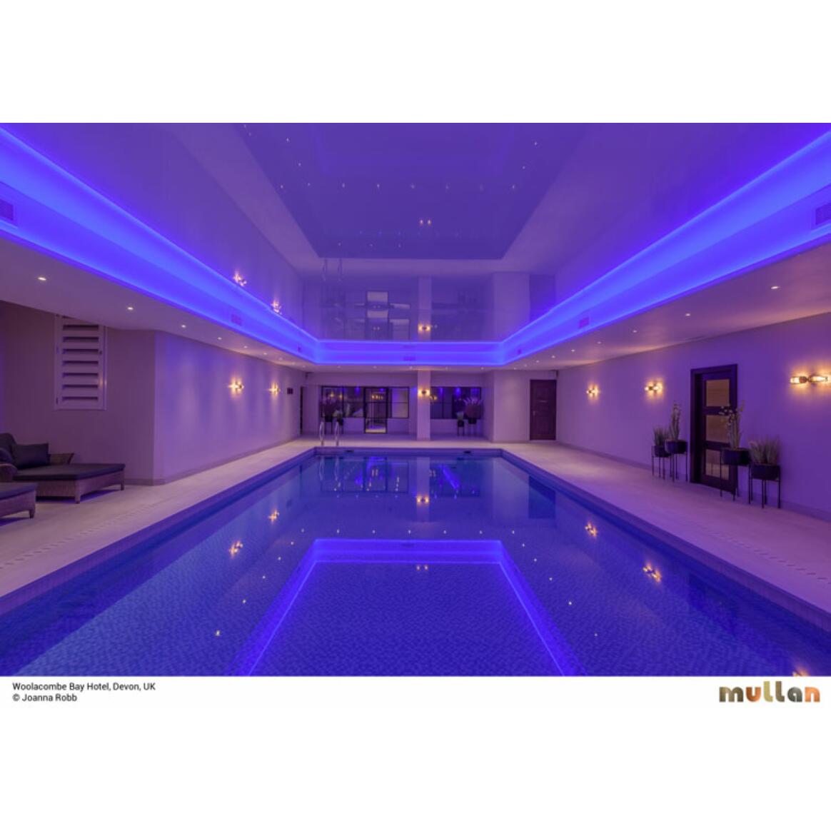 Clayton Double Well Glass Wall Light IP54