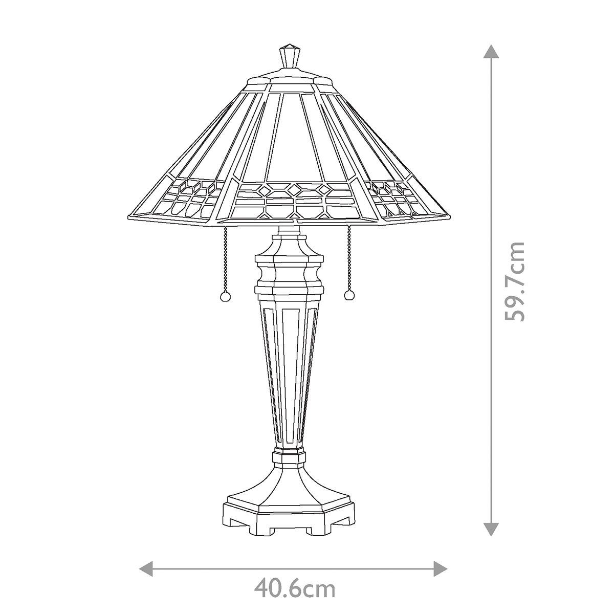 Arden In Light Table Lamp In Bronze Patina