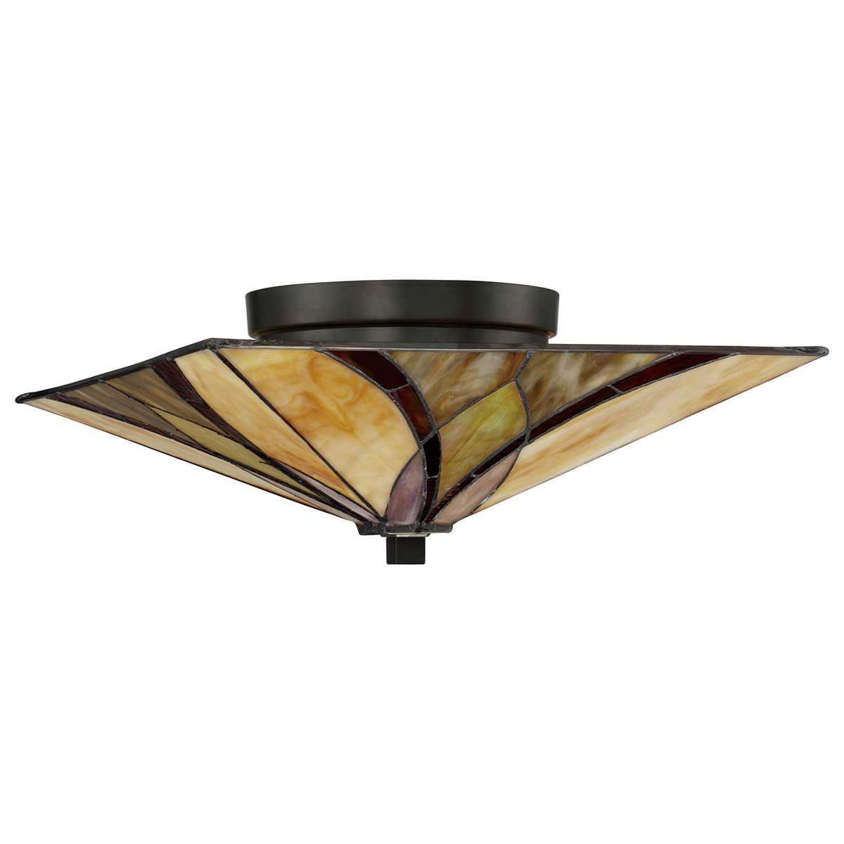 Asheville Light Flush in Valiant Bronze