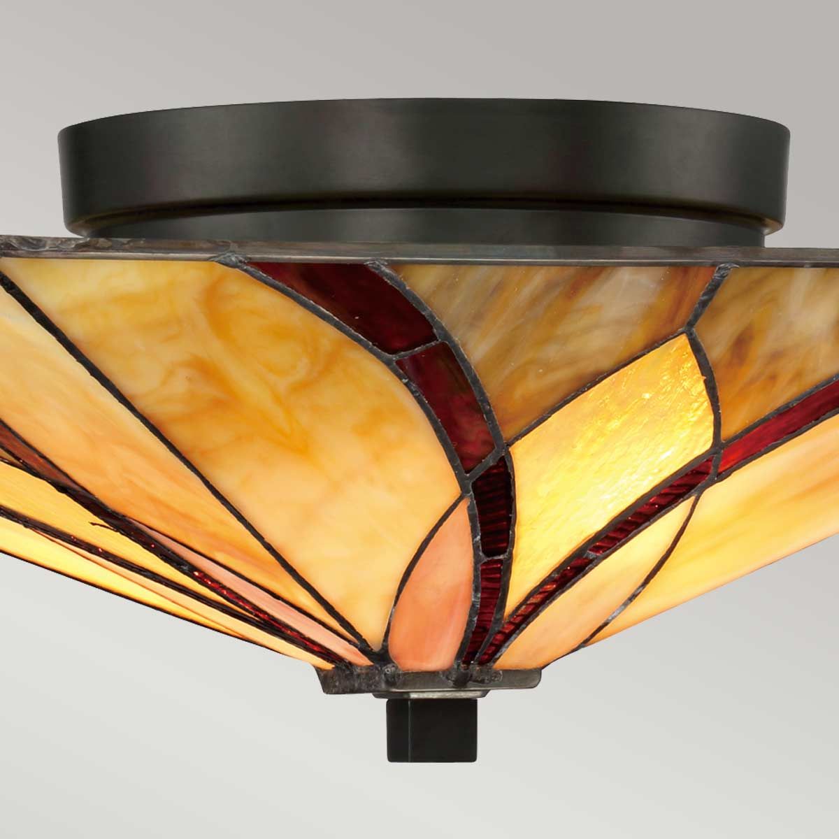 Asheville Light Flush in Valiant Bronze