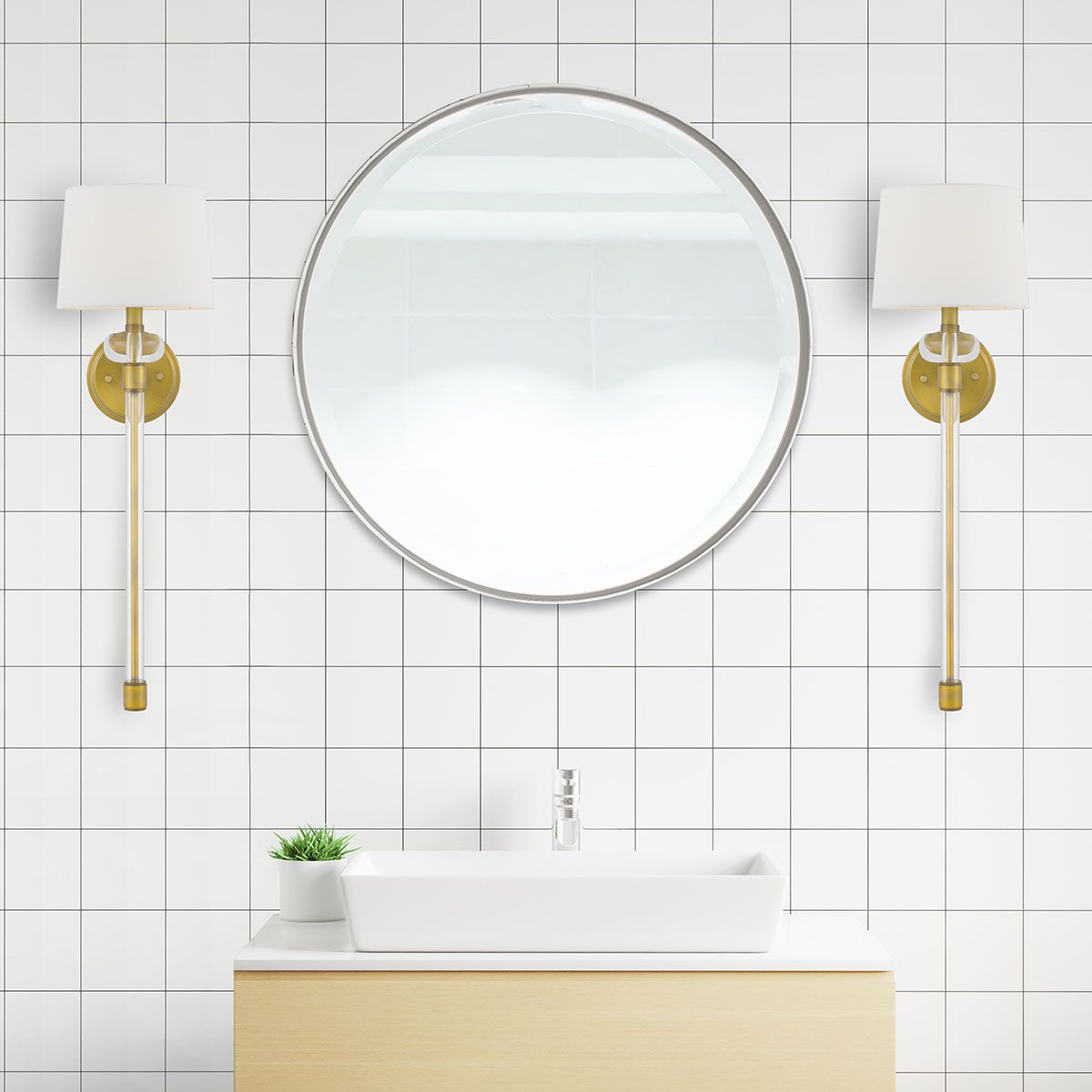 Barbour Light Wall Light in Weathered Brass