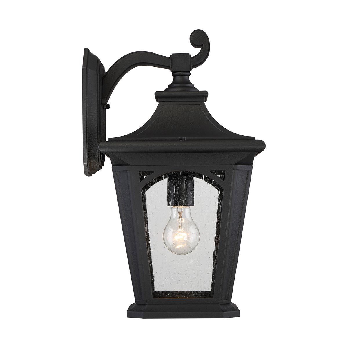 Bedford In Light Large Wall Lantern In Mystic Black