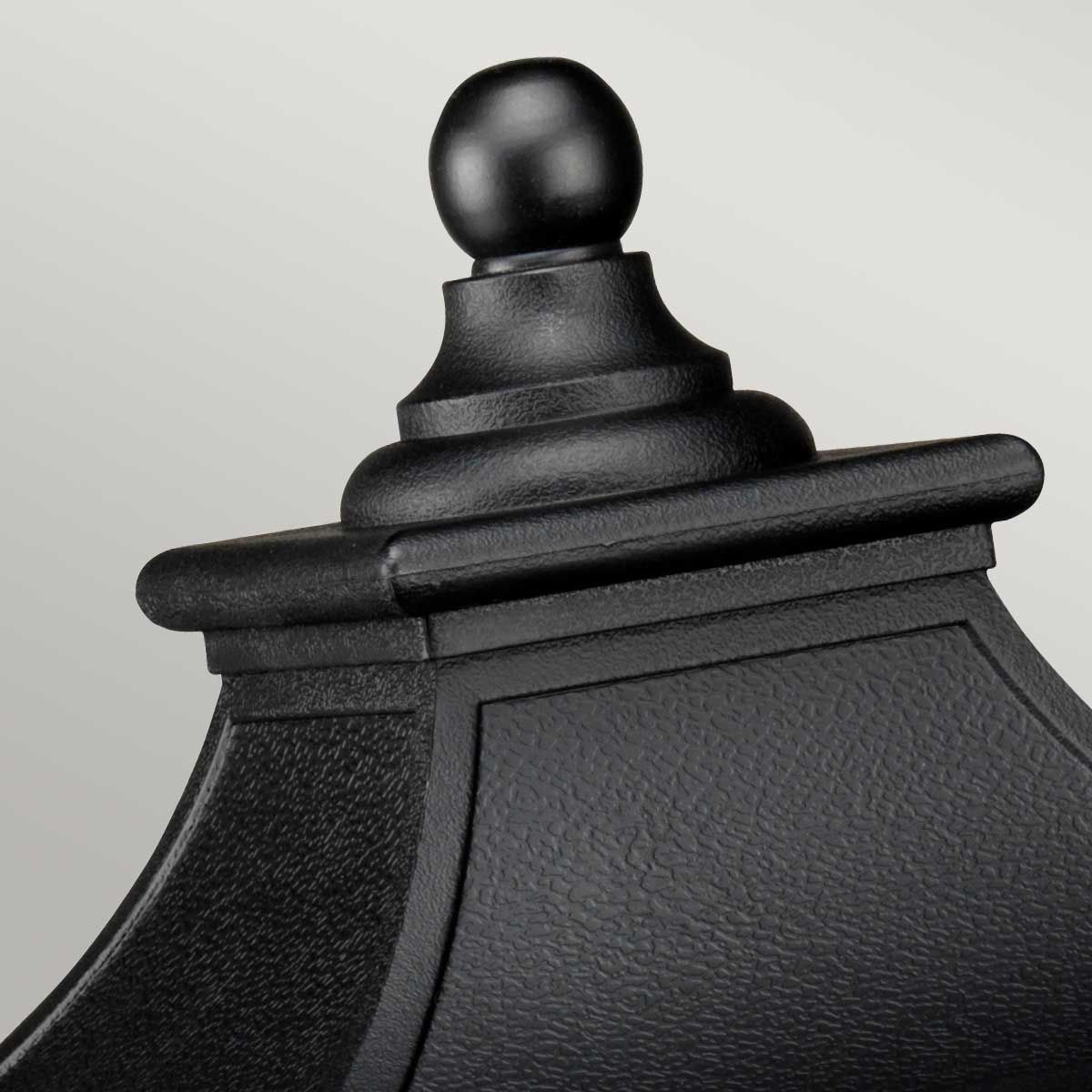 Bedford Light Medium Pedestal Lantern in Mystic Black