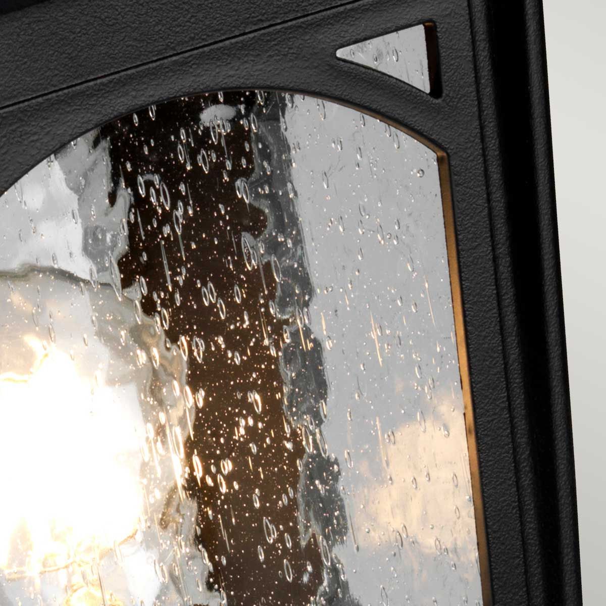 Bedford Light Medium Pedestal Lantern in Mystic Black