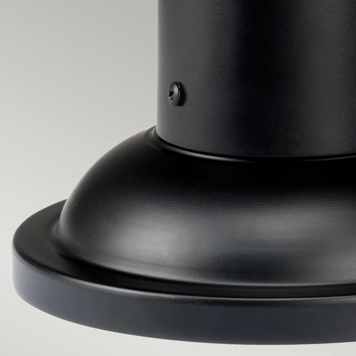 Bedford Light Medium Pedestal Lantern in Mystic Black