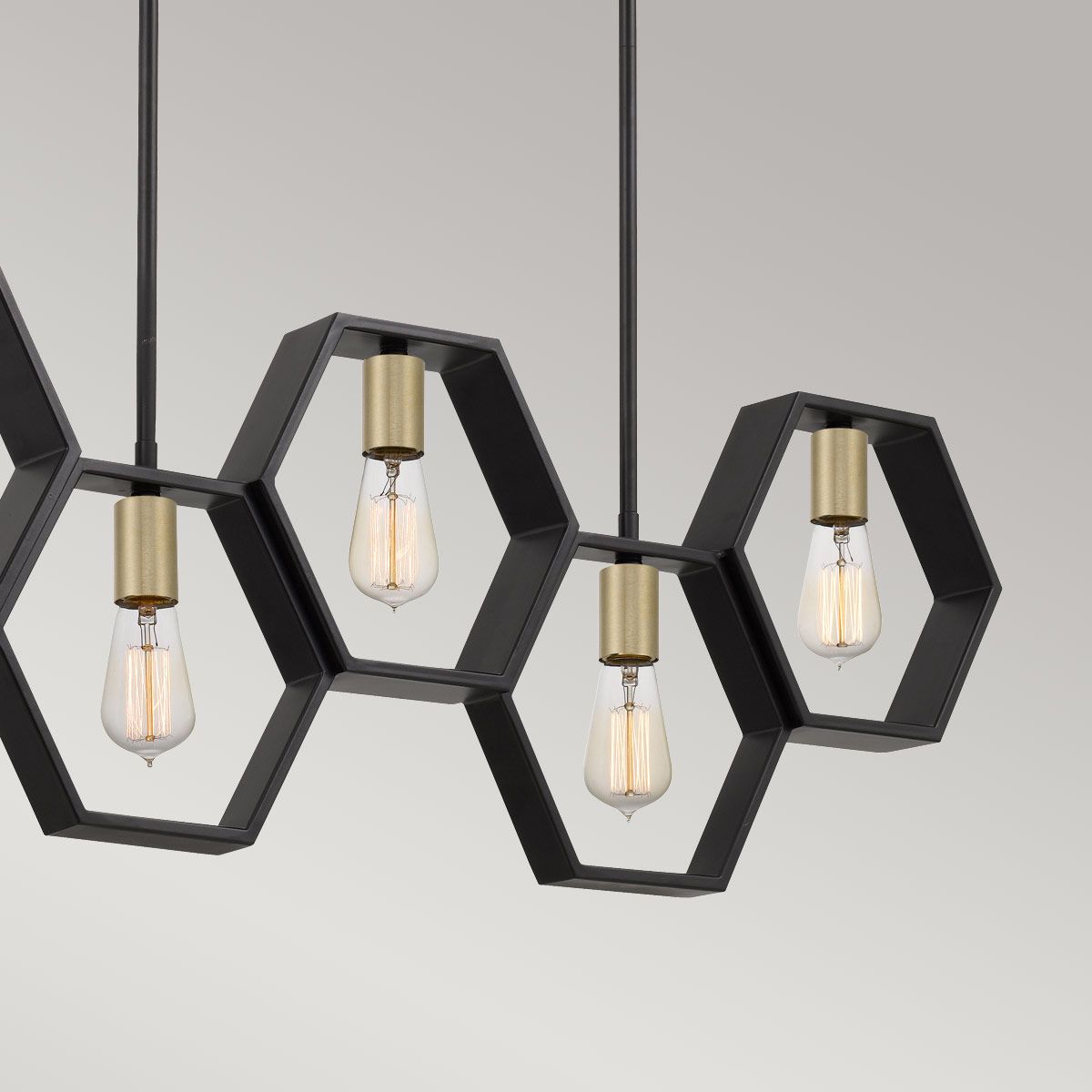 Bismarck Light Linear Pendant in Earth Black