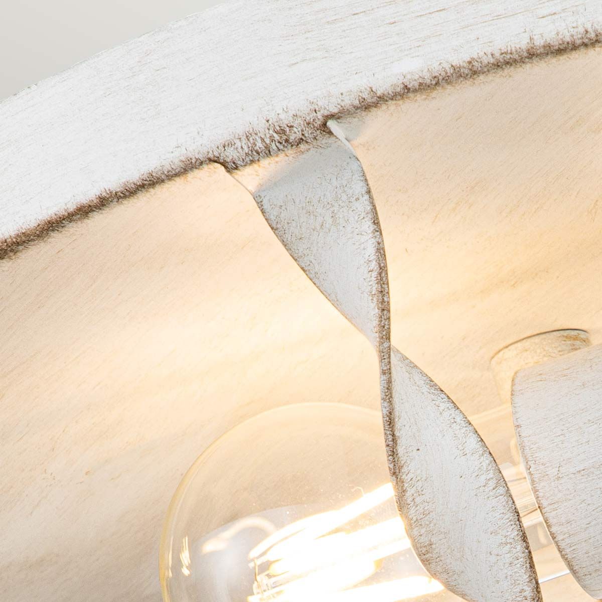 Bradbury Light Flush in Antique White