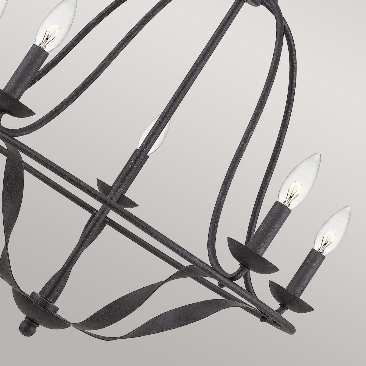 Bradbury Light Chandelier in Grey Ash