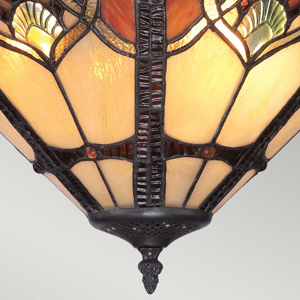 Cambridge Light Large Semi-Flush in Vintage Bronze