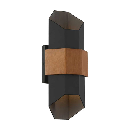 Chasm LED Wall Lantern in Matte Black