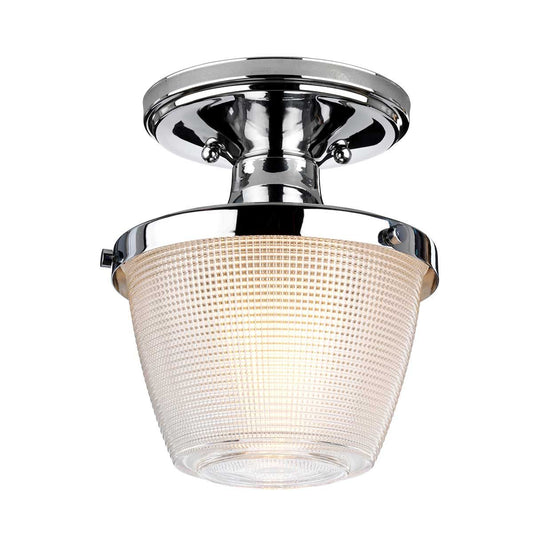 Dublin One Light Semi-Flush in Polished Chrome
