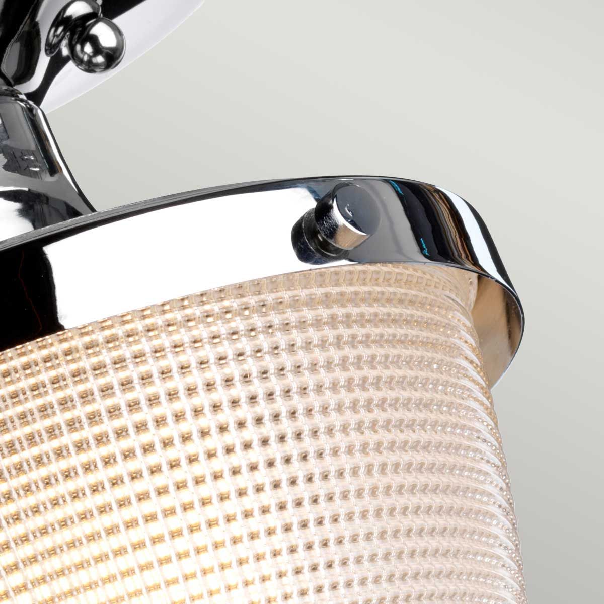 Dublin One Light Semi-Flush in Polished Chrome