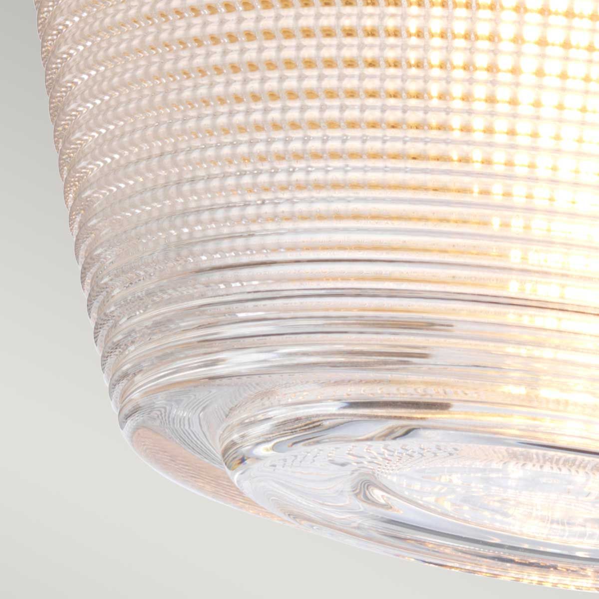 Dublin Light Semi-Flush in Painted Natural Brass