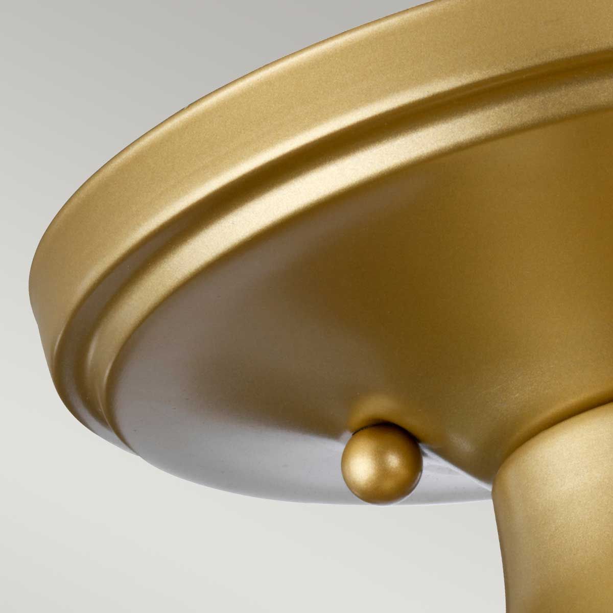 Dublin Light Semi-Flush in Painted Natural Brass