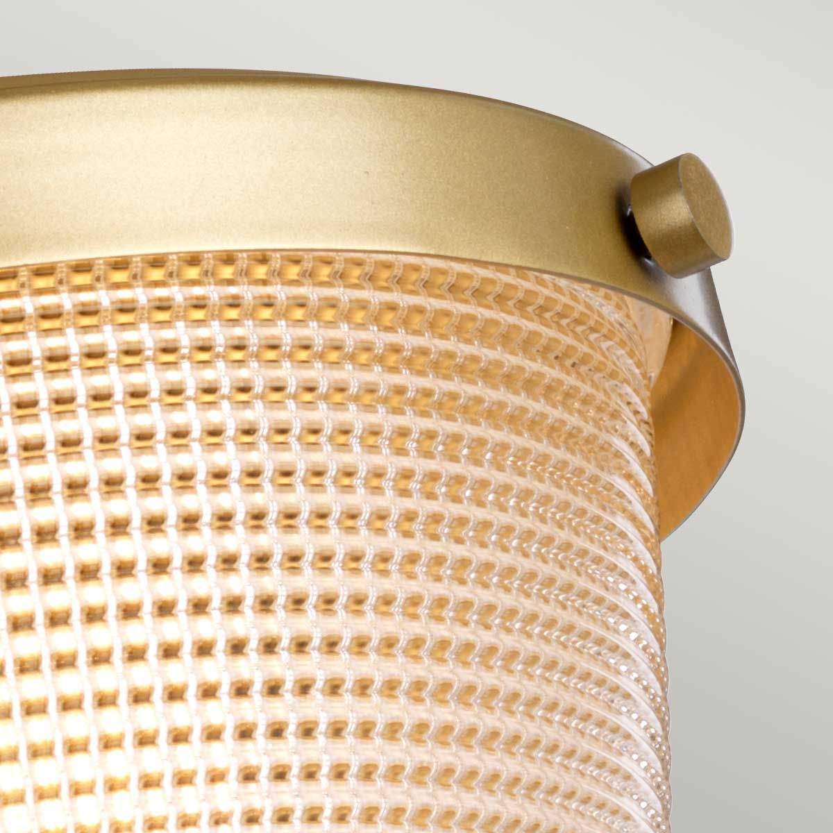 Dublin Light Semi-Flush in Painted Natural Brass