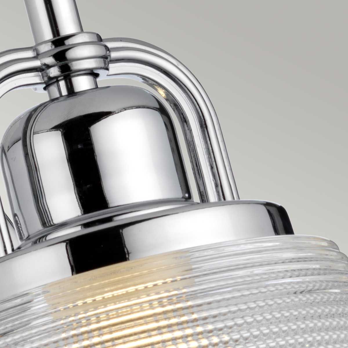 Dublin 1 Light Wall Light in Polished Chrome