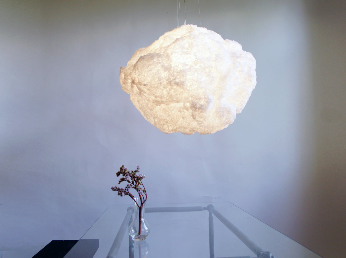 Storm Pendant Light white, in setting on
