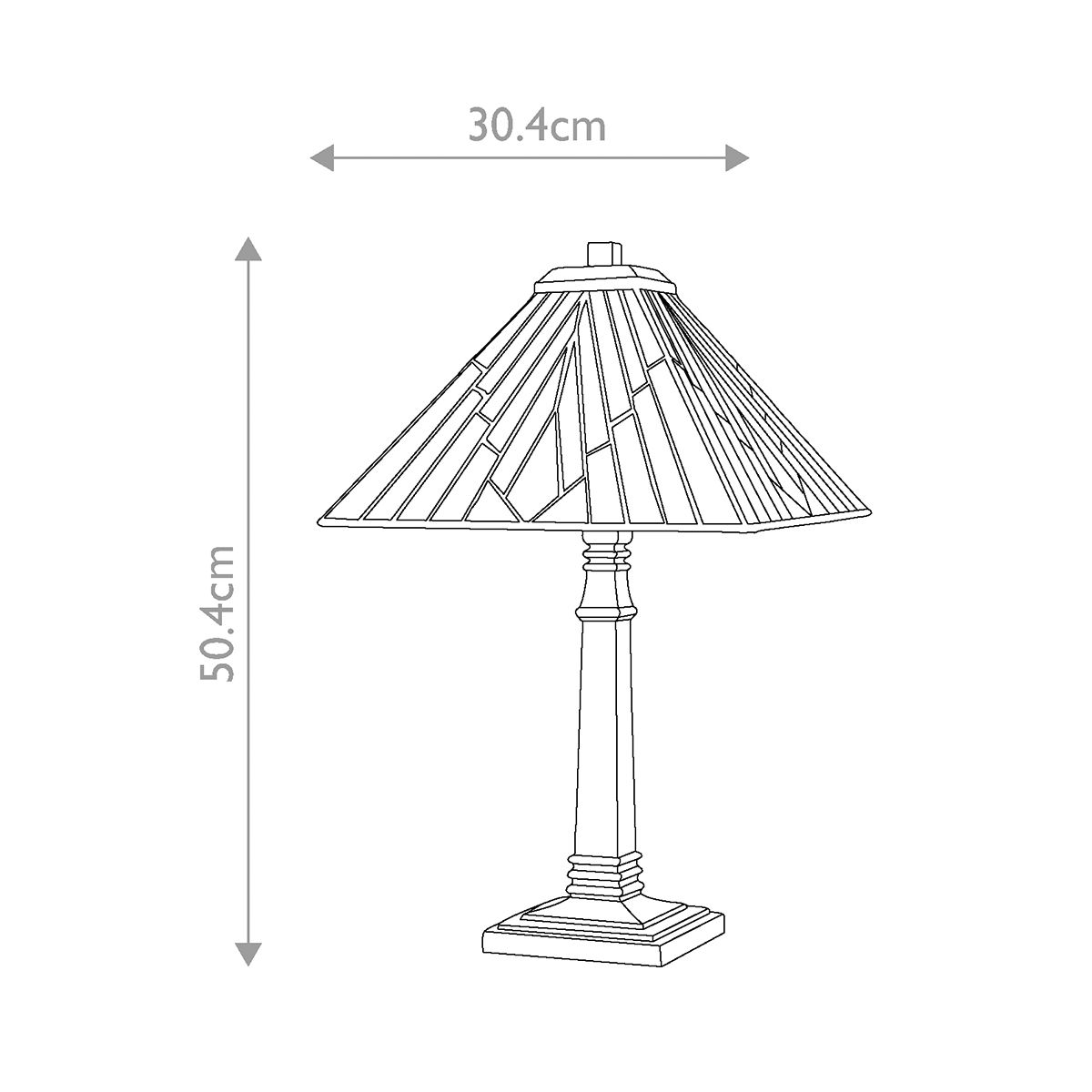 Alderley Large Table Lamp in Vintage Bronze