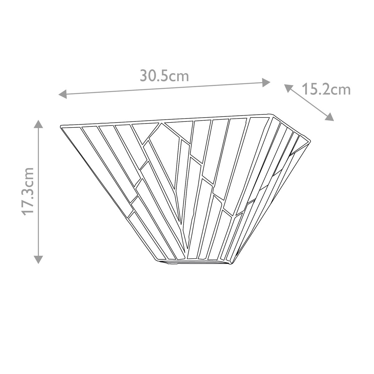 Alderley Wall Uplighter in Vintage Bronze