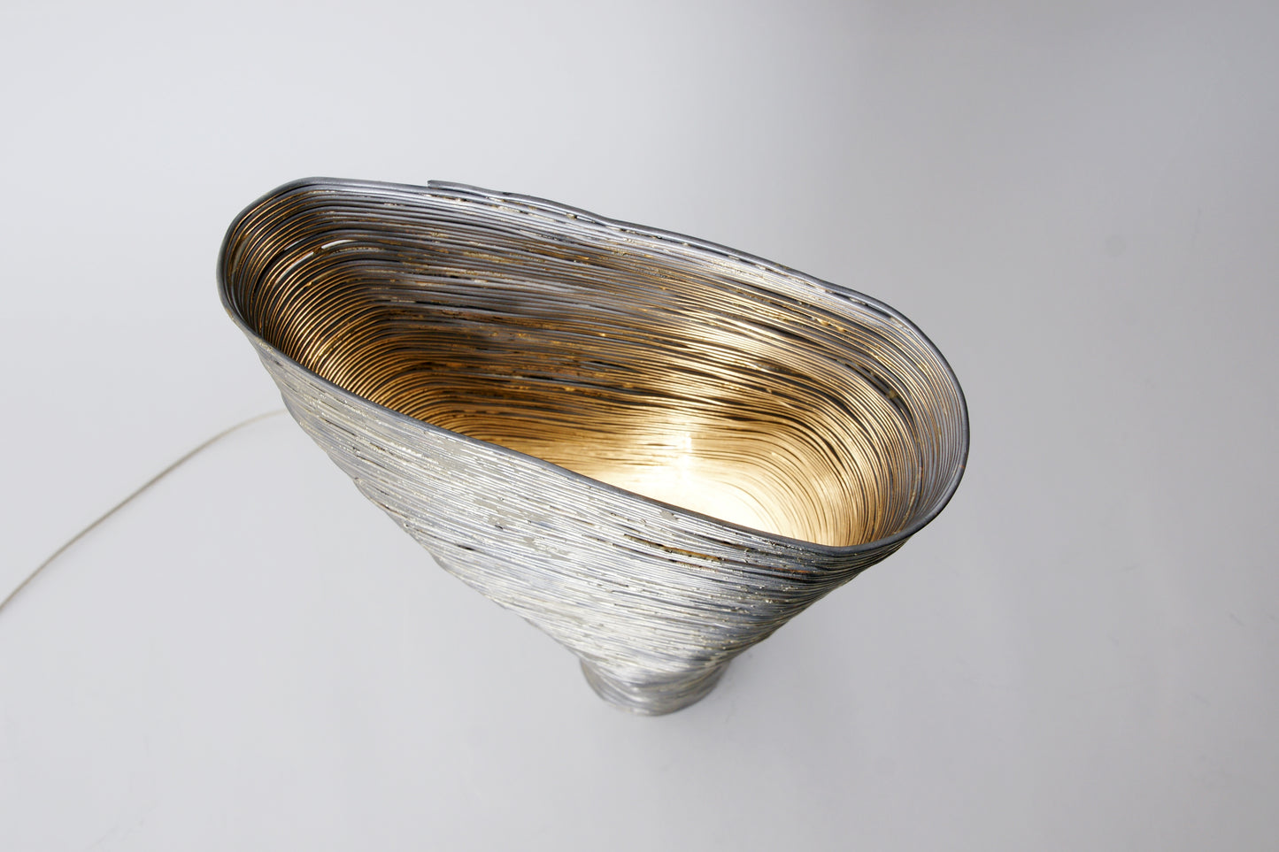 Wrap Beech Table Light, from above on