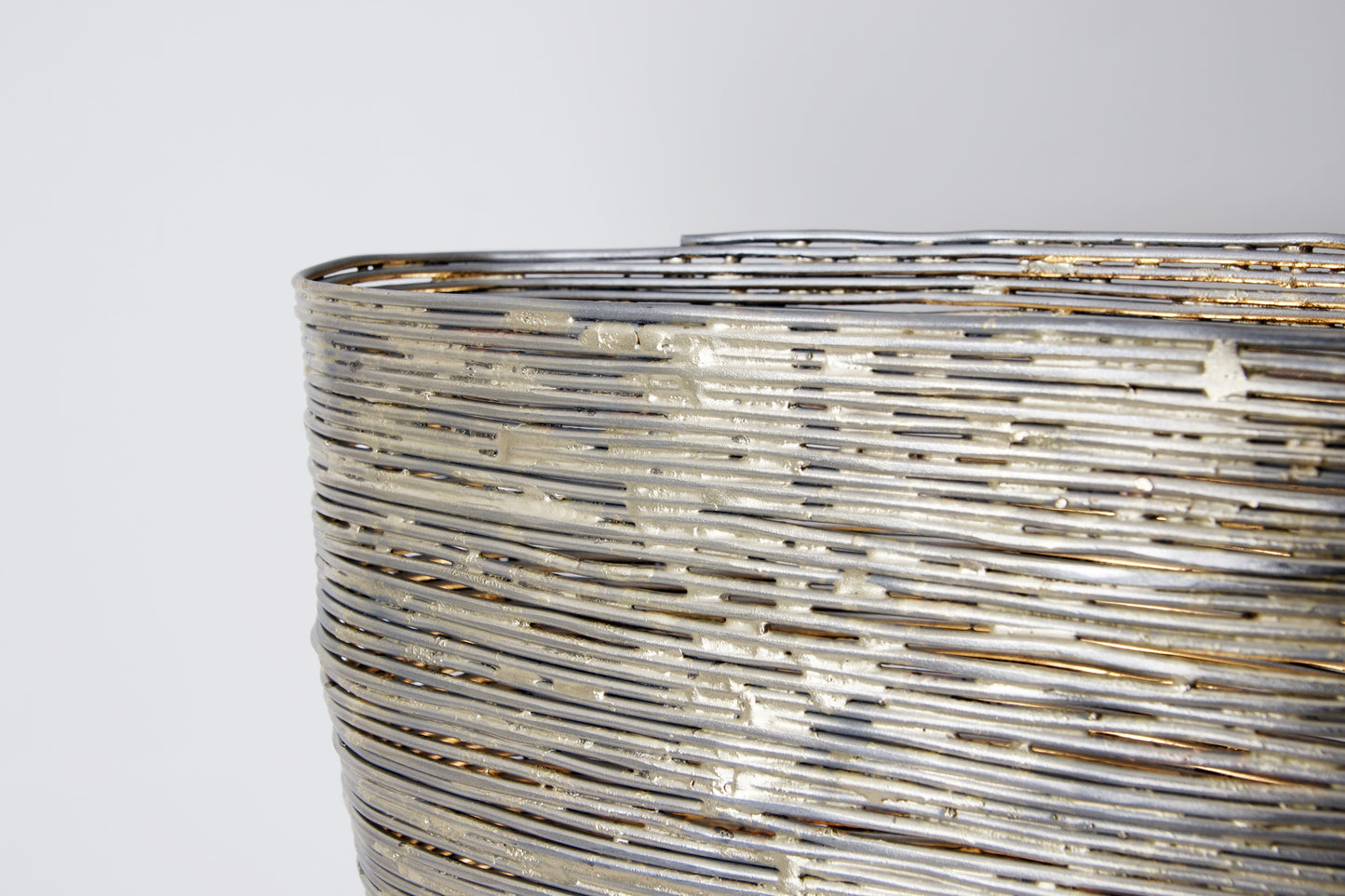 Wrap Beech Table Light, up close of texture