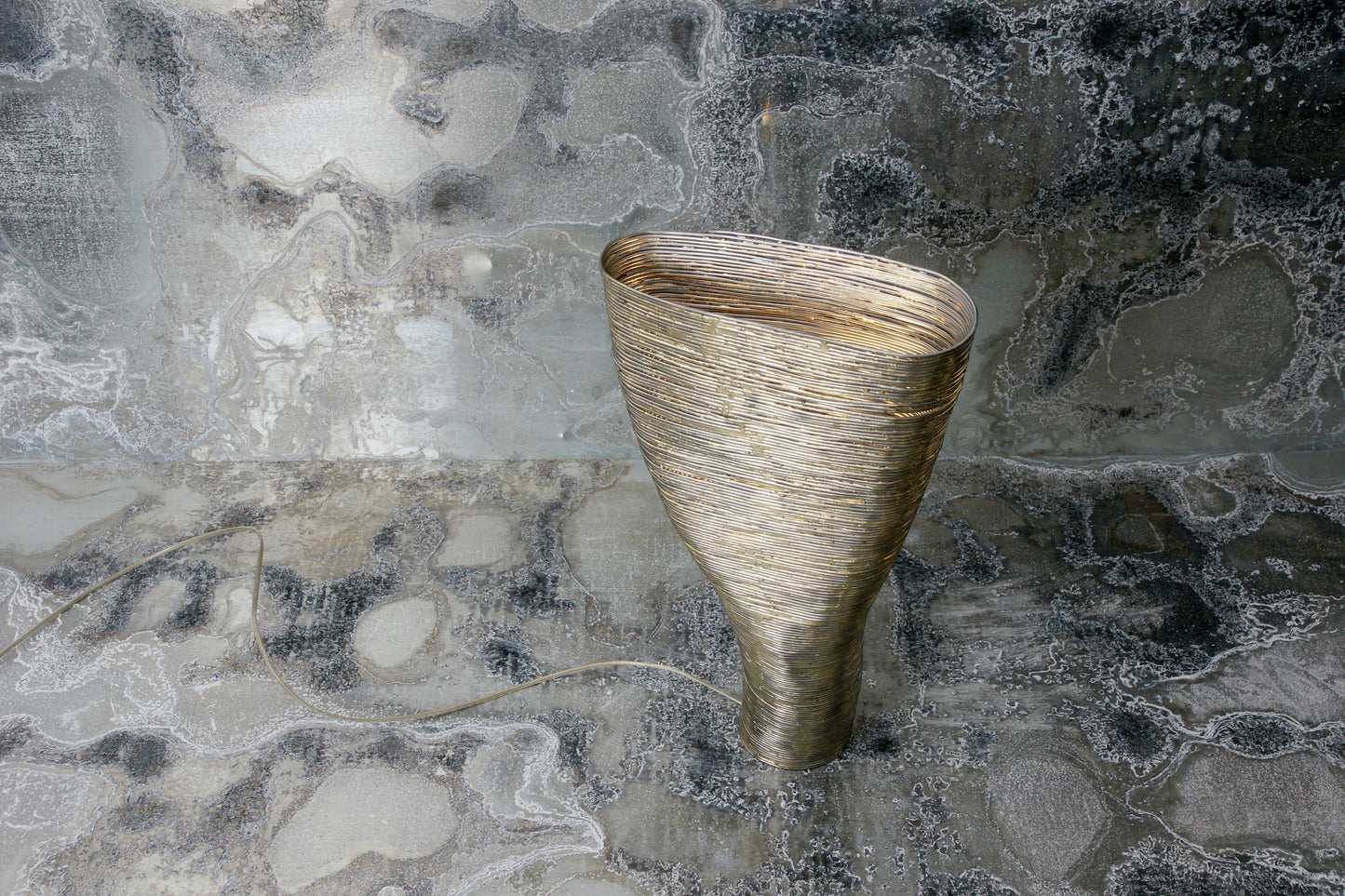 Wrap Beech Table Light, with background