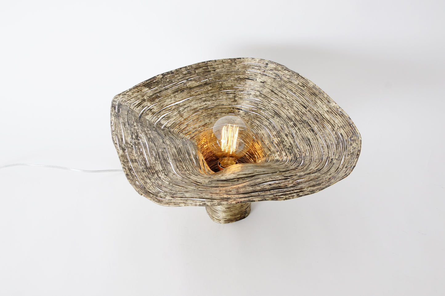 Wrap Spruce Table Light, from above