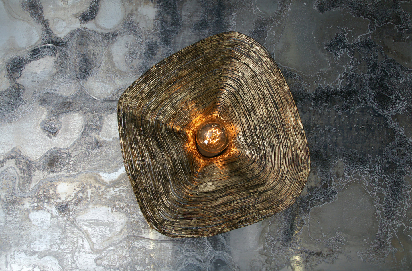Wrap Spruce Table Light, from above