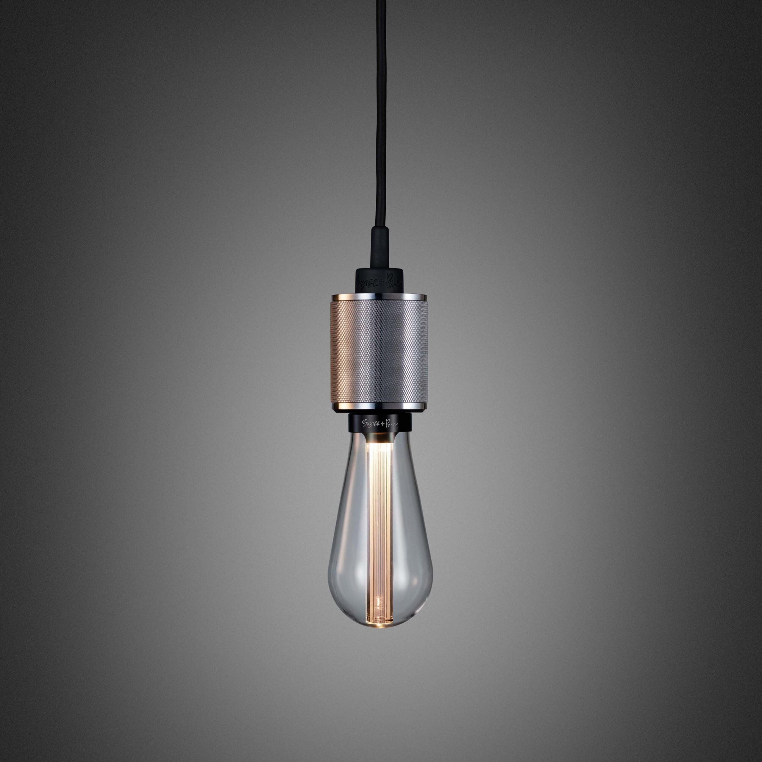 Heavy Metal Pendant light / Cross steel, front view.