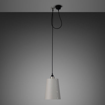 Hooked 1.0 Large Pendant Light / Stone Steel, front view.