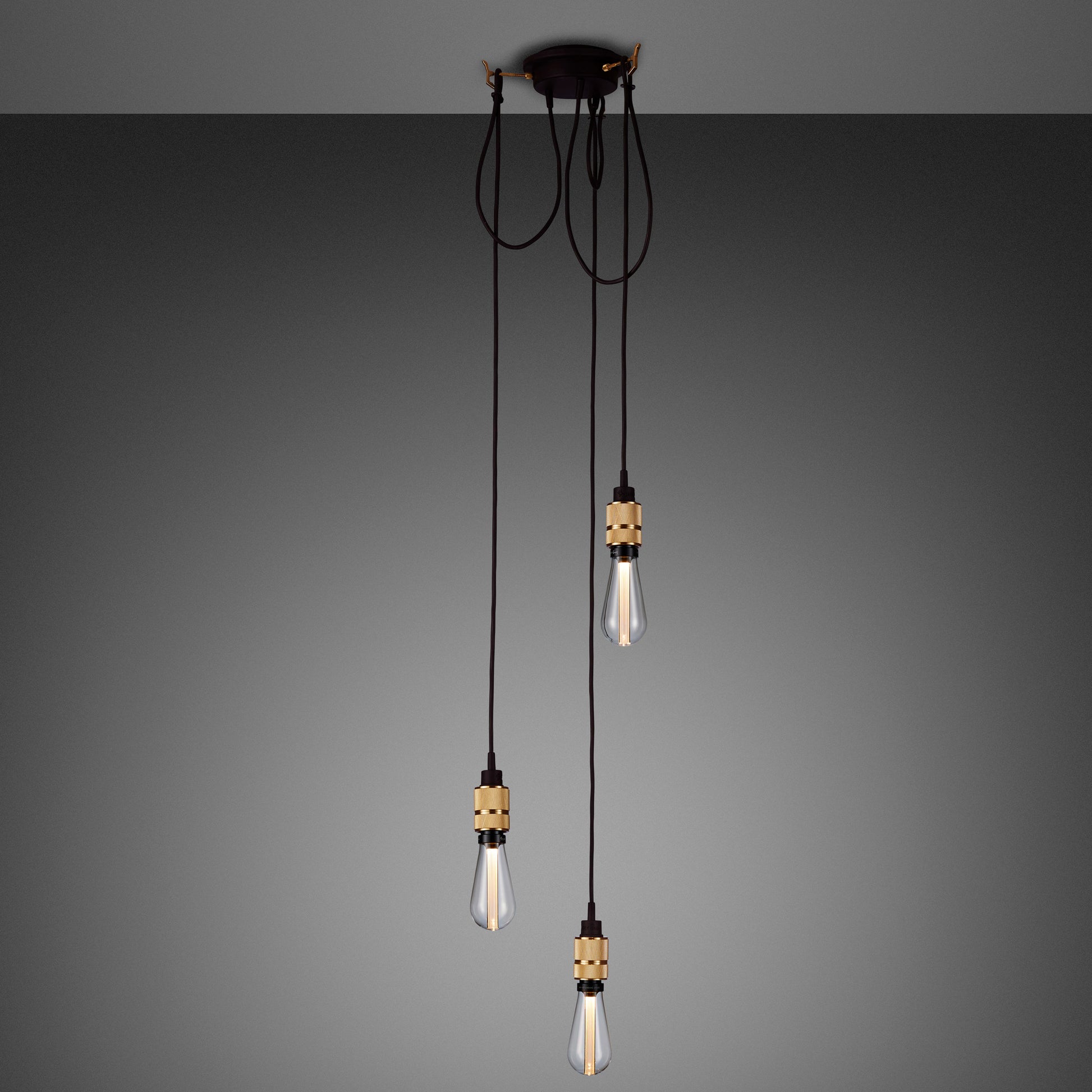 Brass 2/2.6m Hooked 3.0 / Nude Pendant Celling light