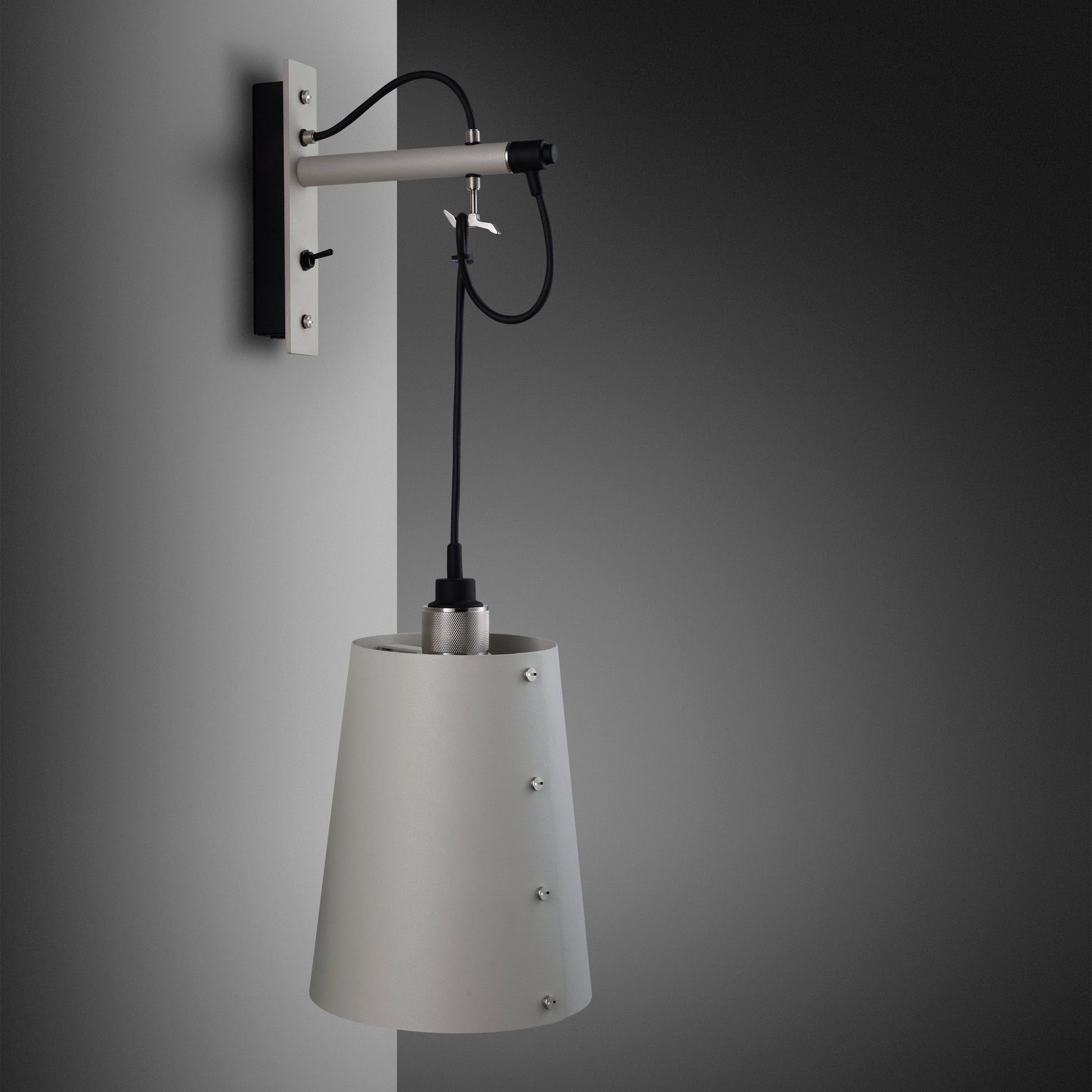 Hooked Wall/ Large/ Stone Steel