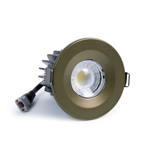 Soho Bronze LED Downlights, Fire Rated, Fixed, IP65, CCT Switch, High CRI, Dimmable