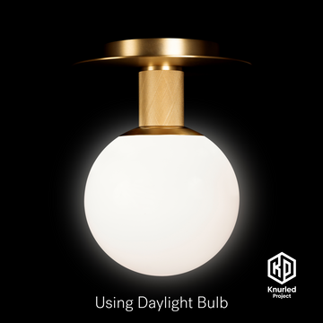 brass ceiling light 150mm opal shade product photo 2