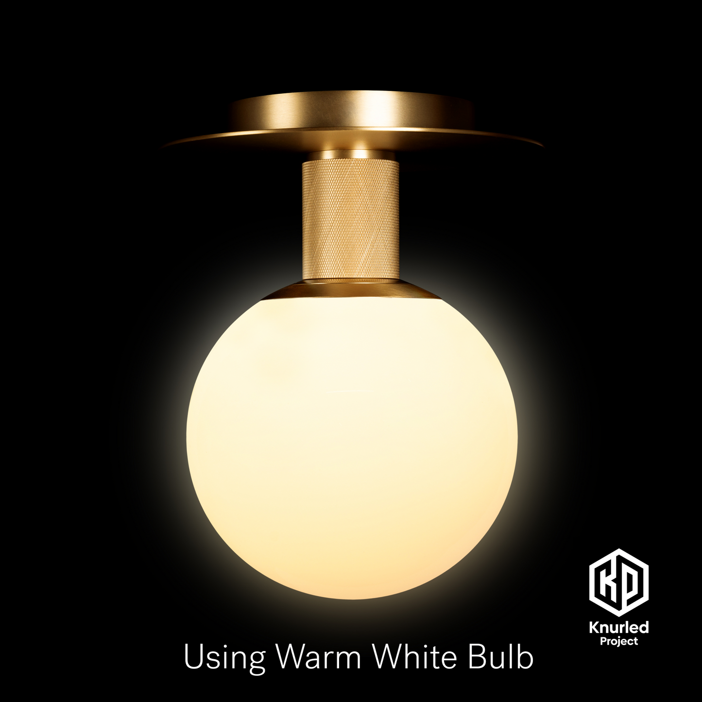 brass ceiling light 150mm opal shade product photo 4