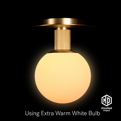 brass ceiling light 150mm opal shade product photo 5