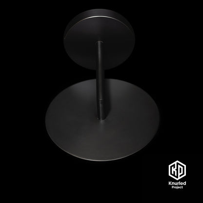 Matte Black Disc Wall Light + Bell Shade product shot