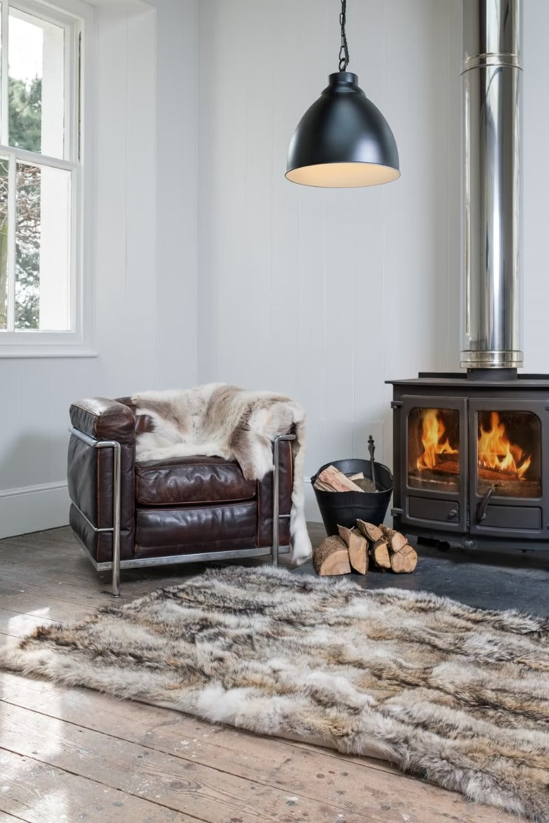 Oxford Vintage Pendant Light in Matt Black