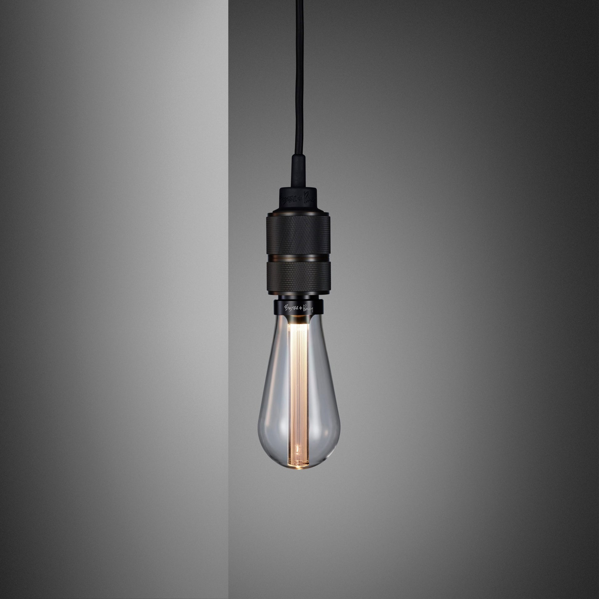 Hooked Wall Light/ Nude/ Graphite smoked bronze clear bulb