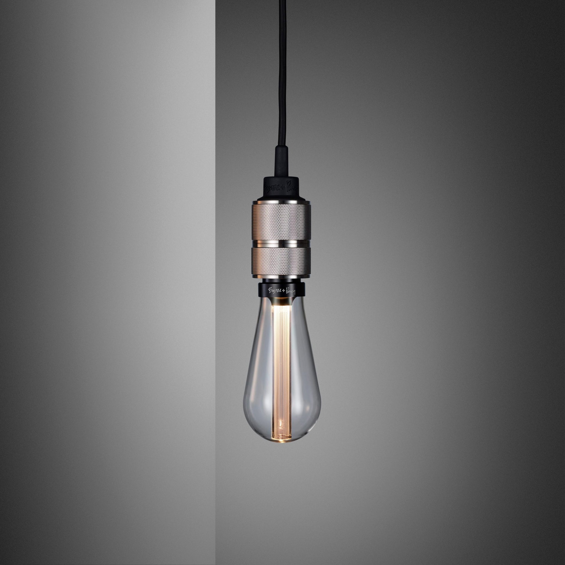 Hooked Wall Light/ Nude/ Graphite Steel clear bulb