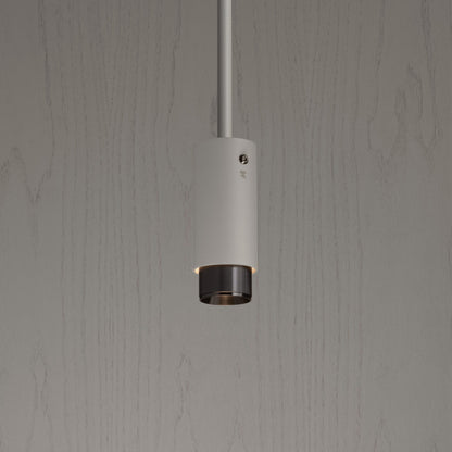 Exhaust Pendant Light / Linear / Stone Gun metal, close up view of pendant.