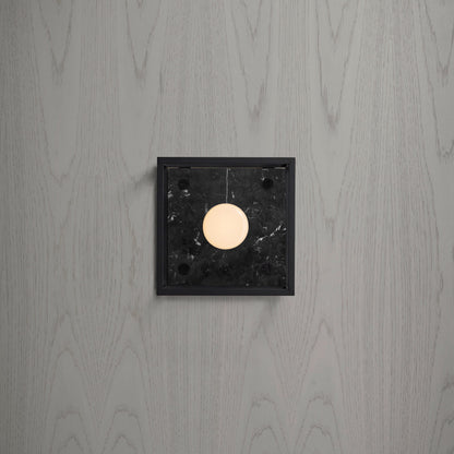 Caged Wall/ Small black marble front view 