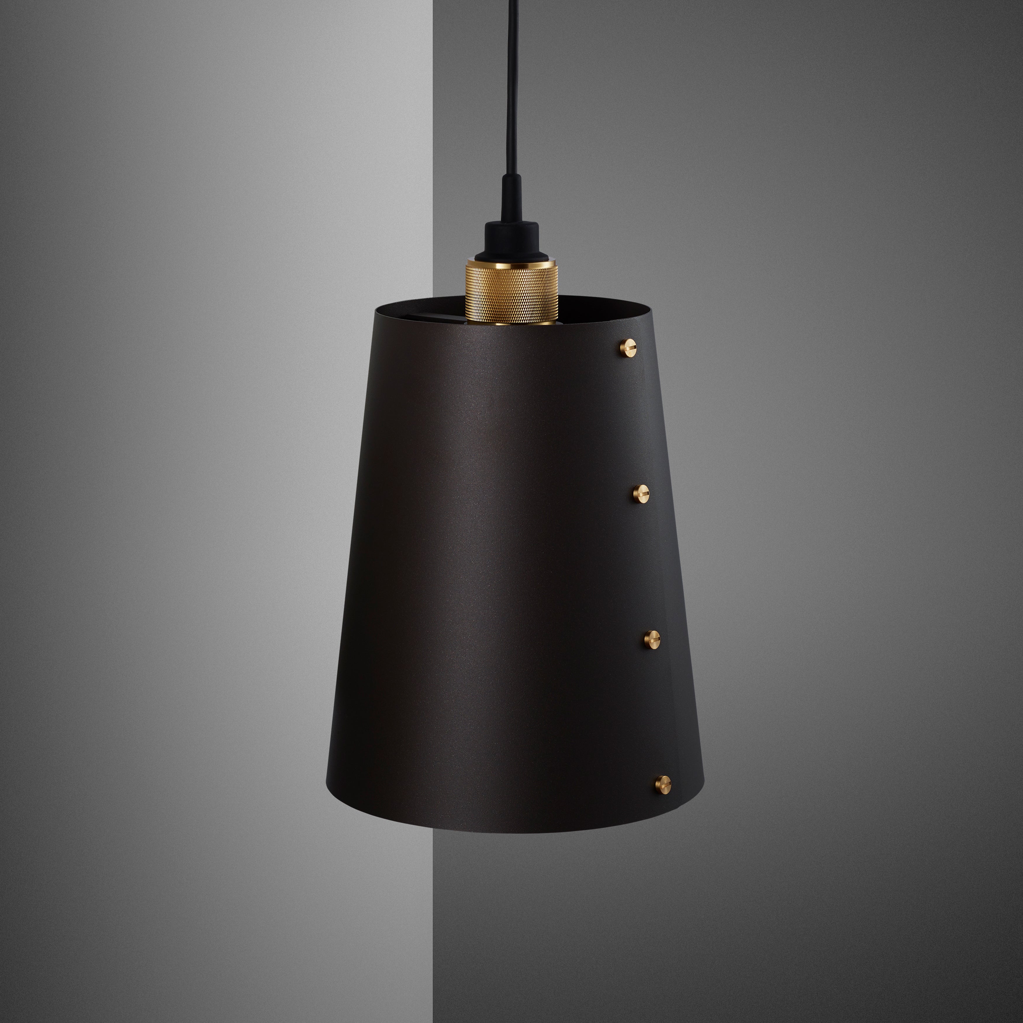 Hooked Wall/ Large/ Graphite Brass close up 