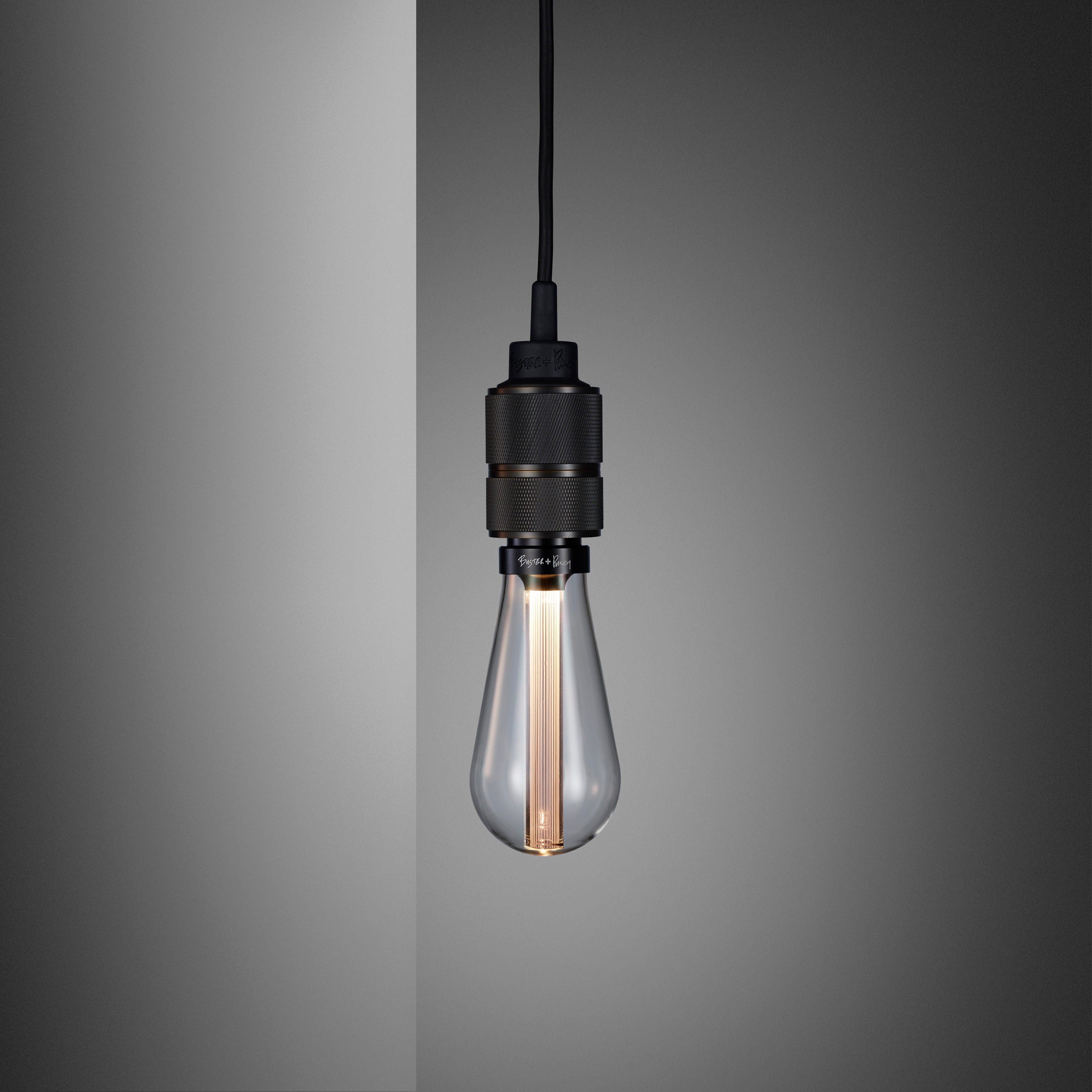 Smoked Bronze Hooked Wall Light/ Nude/ Stone clear bulb 