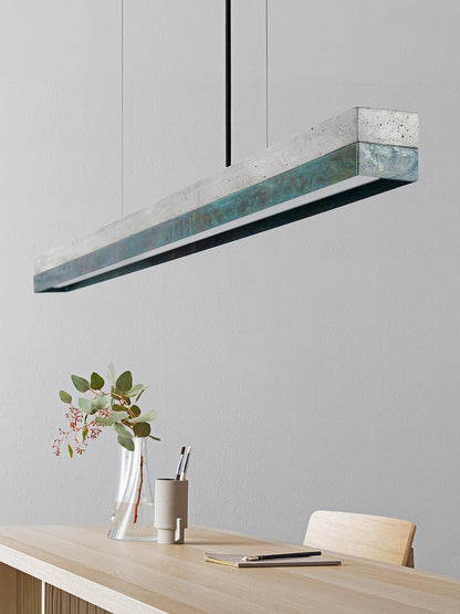 [C1] Oxidised Copper & Light Grey Pendant Light