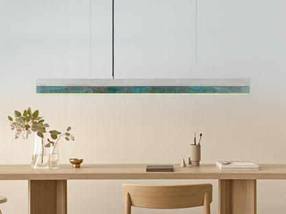 [C1] Oxidised Copper & Light Grey Pendant Light