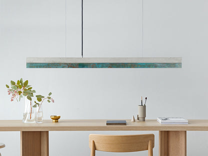[C1] Oxidised Copper & Light Grey Pendant Light