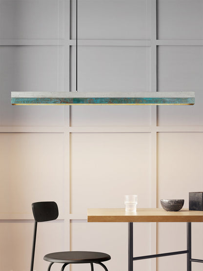 [C1] Oxidised Copper & Light Grey Pendant Light