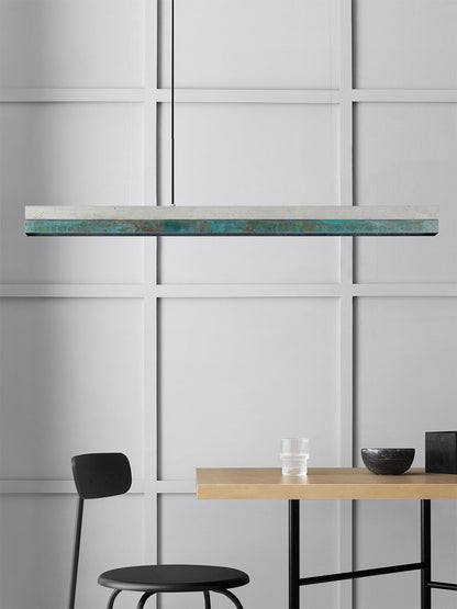 [C1] Oxidised Copper & Light Grey Pendant Light