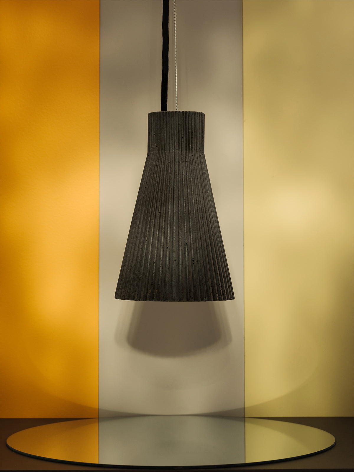 [S1] Hanging Pendant Light Fluted & Colourful still 10
